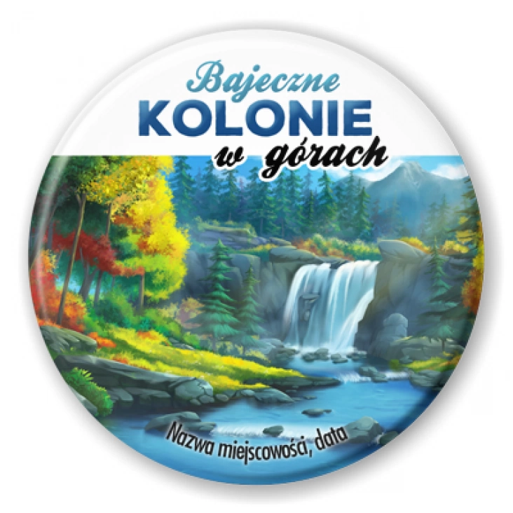 przypinka Kolonie w górach