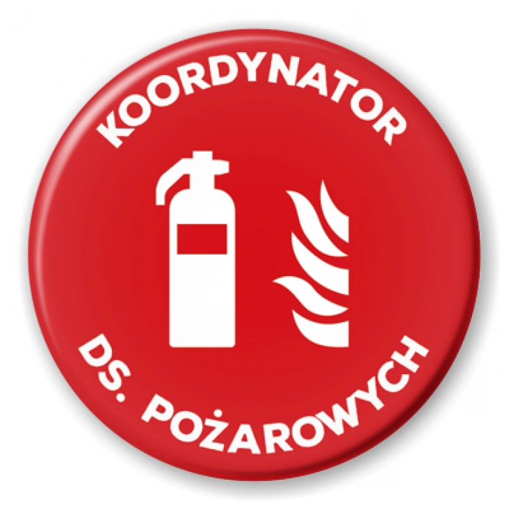 przypinka Koordynator ds. pożarowych