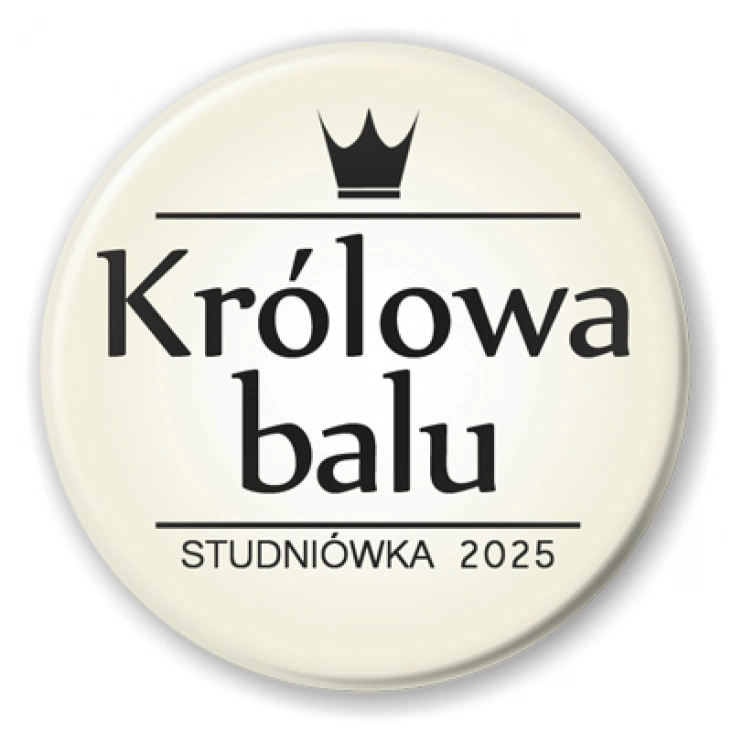 Królowa Balu studniówkowego beżowa