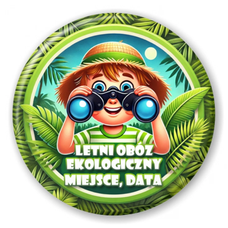przypinka Letni obóz ekologiczny