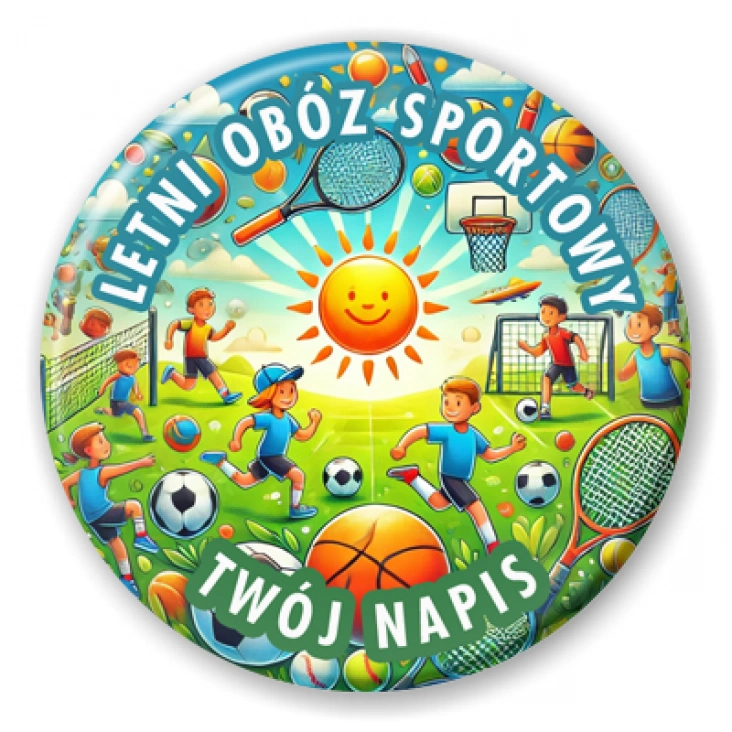przypinka Letni obóz sportowy