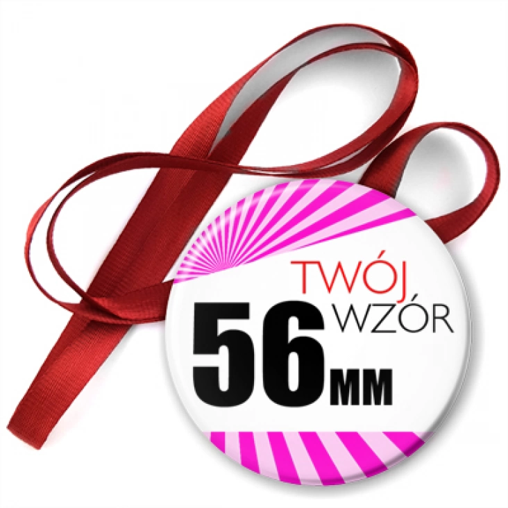 przypinkaMedal 56mm Twój wzór