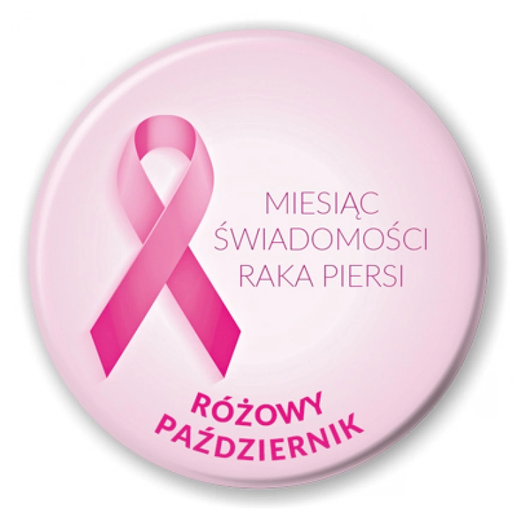 przypinka Miesiąc Świadomości Raka Piersi
