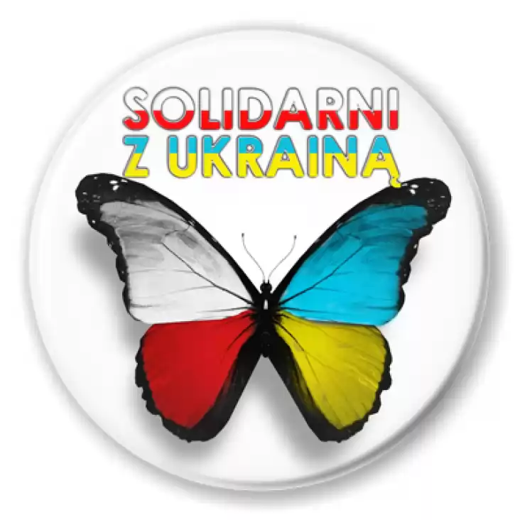 przypinka Solidarni z Ukraina