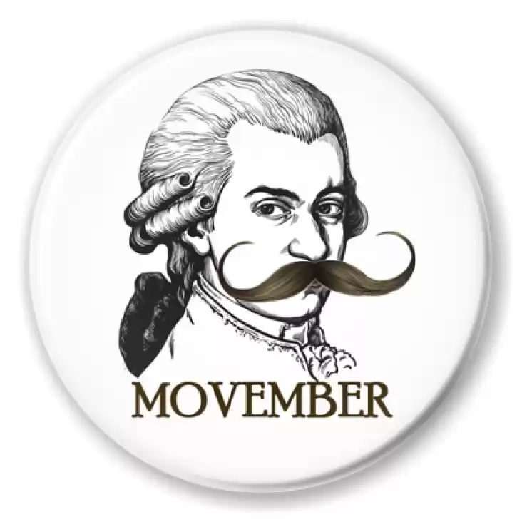 przypinka Movember Mozart