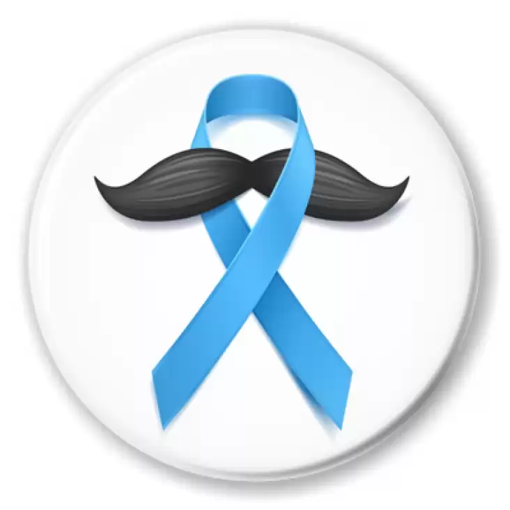 przypinka Movember niebieska wstążka