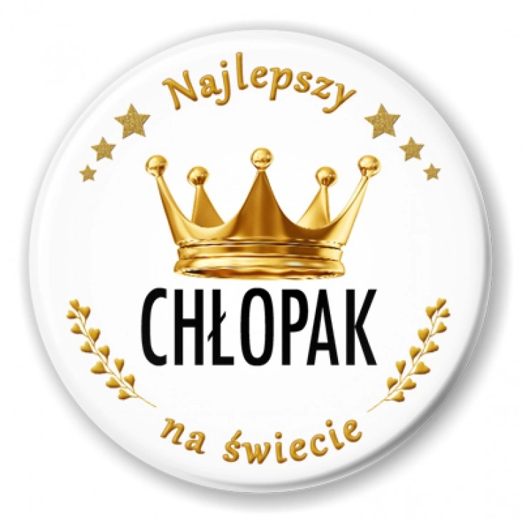 przypinka Najlepszy chłopak na świecie