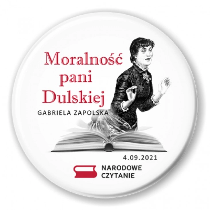 przypinka Narodowe Czytanie