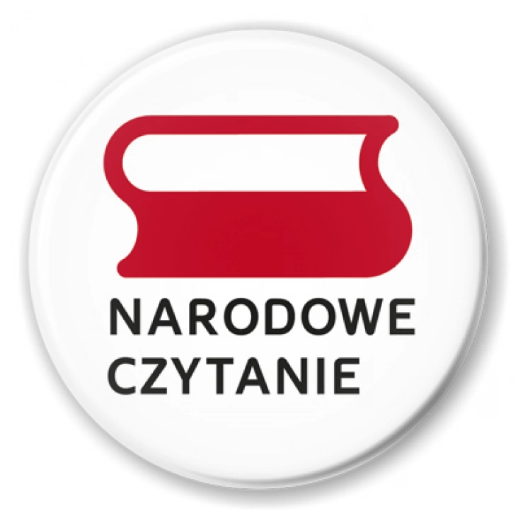 przypinka Narodowe Czytanie logo