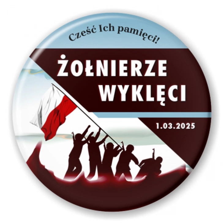 przypinka Narodowe Święto Żołnierzy Wyklętych