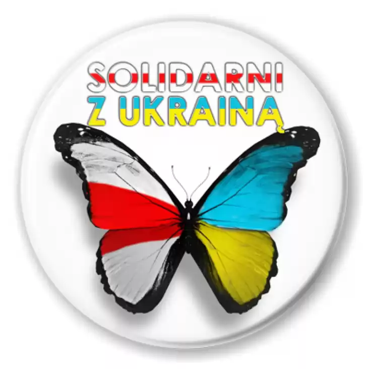 przypinka Niezalezna Bialorus solidarna z Ukraina