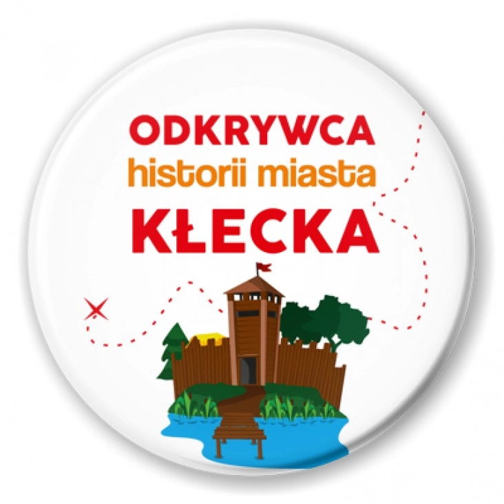 przypinka Odkrywca historii miasta Kłecka