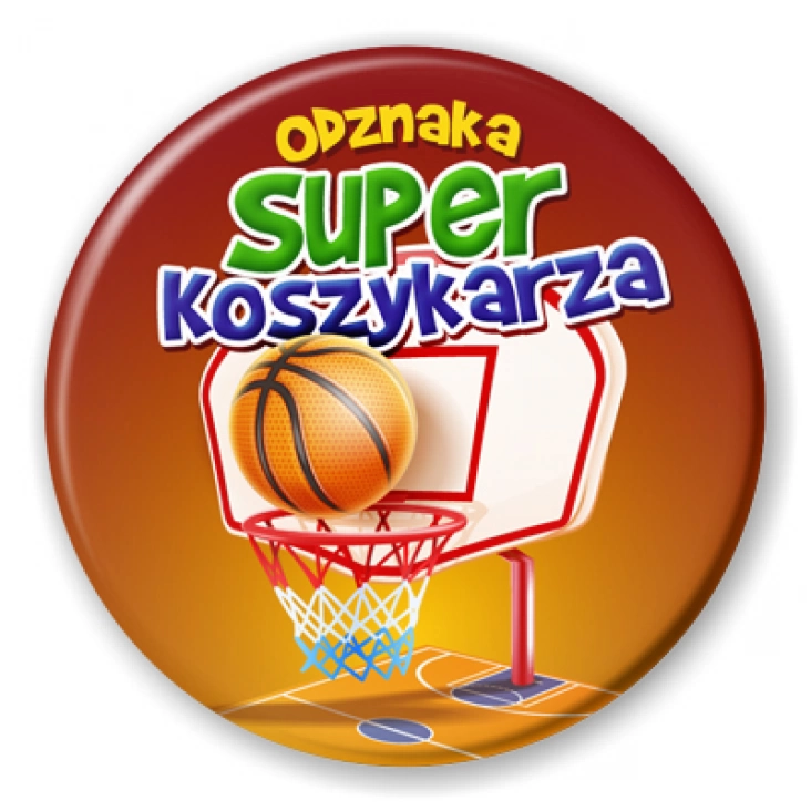 przypinka Odznaka Super Koszykarza