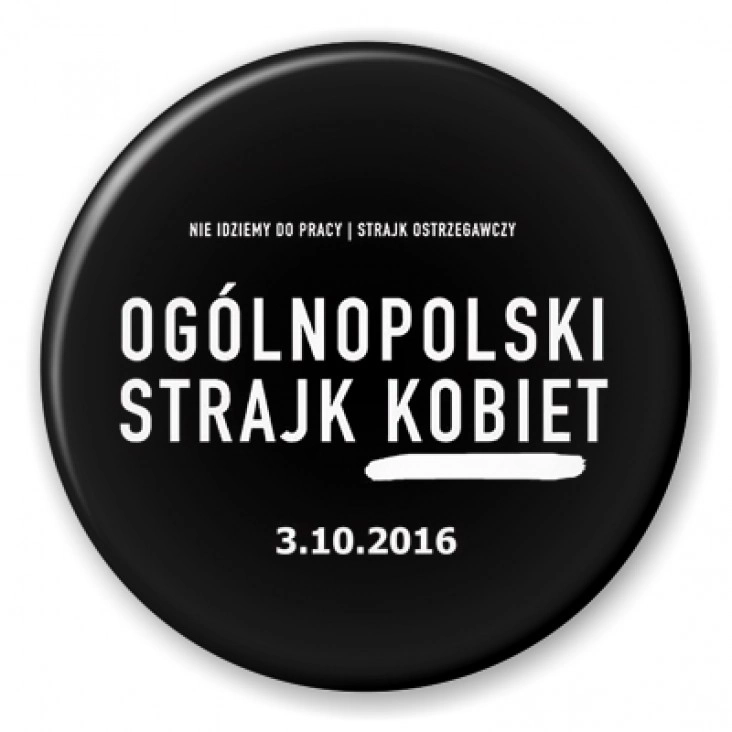 przypinka Ogólnopolski Strajk Kobiet