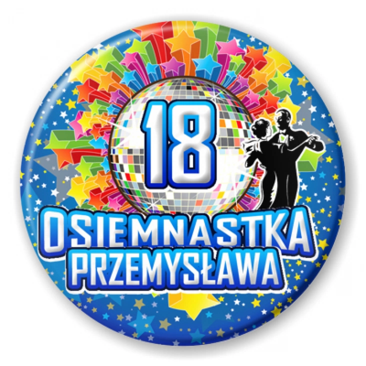 Osiemnastka z imieniem i kulą disco