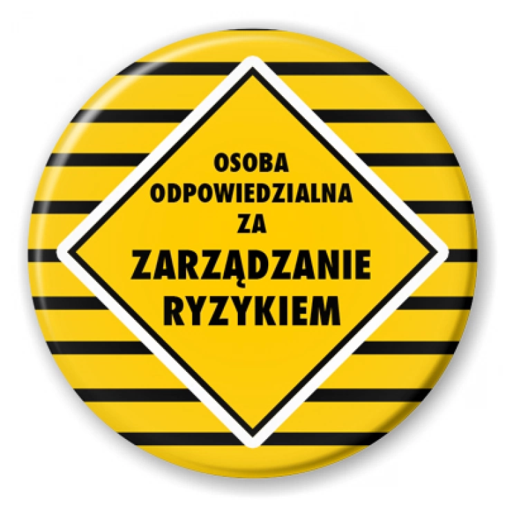 przypinka Osoba odpowiedzialna za zarządzanie ryzykiem