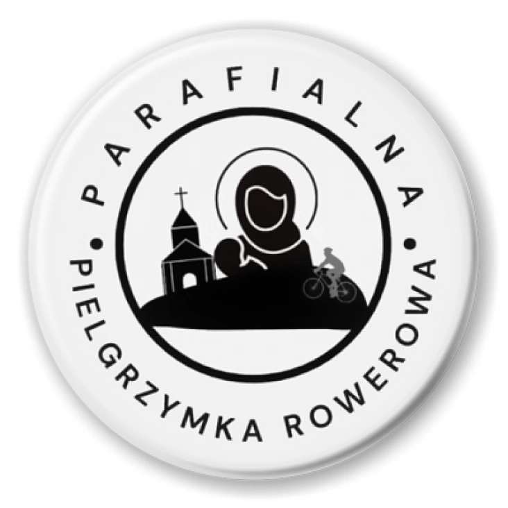 przypinka Parafialna pielgrzymka rowerowa Wieruszów - Podzamcze