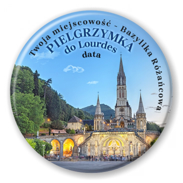 przypinka Pielgrzymka do Lourdes