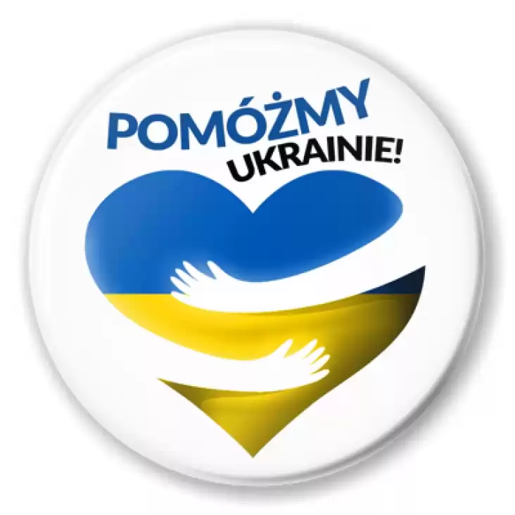 przypinka Pomóżmy Ukrainie
