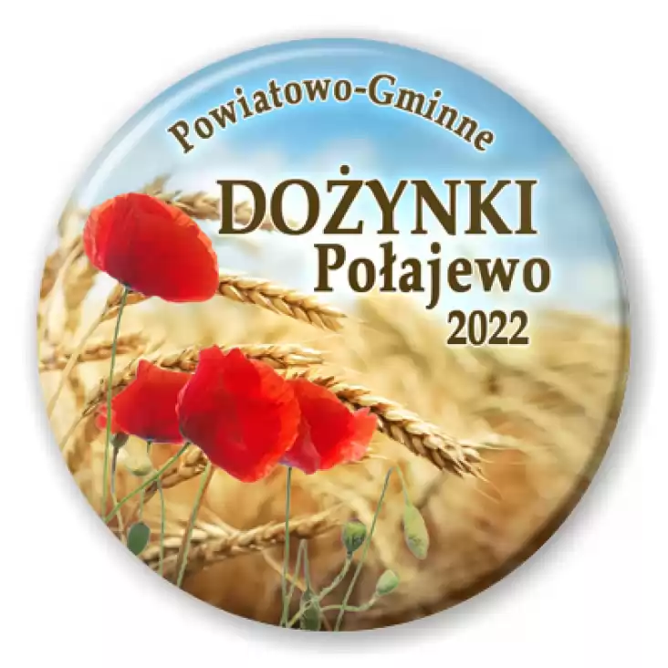 przypinka Powiatowo-Gminne Dożynki Połajewo 2022
