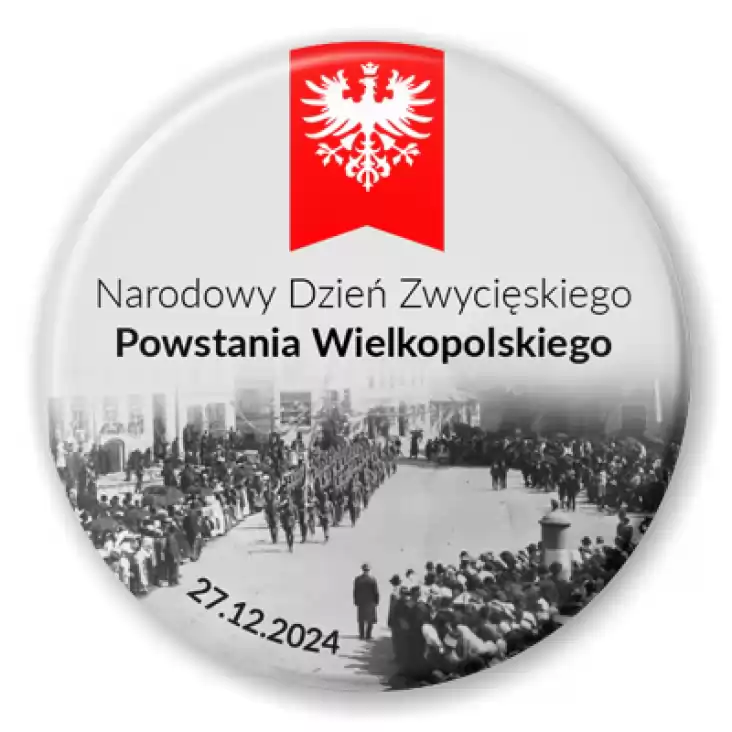przypinka Powstanie Wielkopolskie Wręczenie Sztandaru