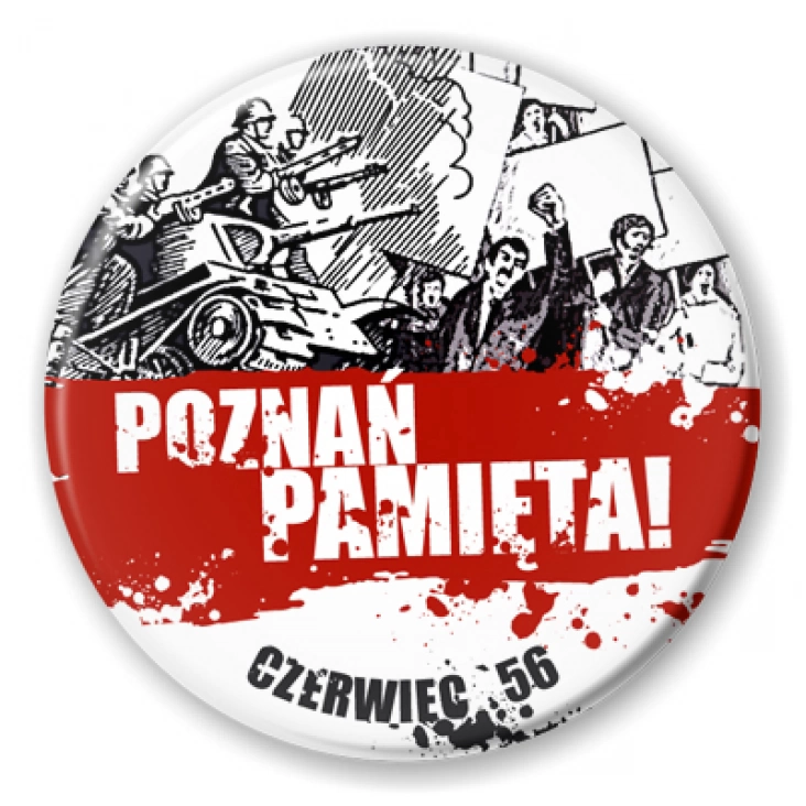 przypinka Poznań pamięta Czerwiec 56