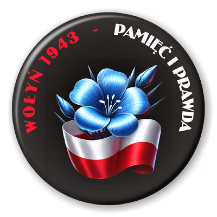 przypinka Prawda i pamięć Wołyń