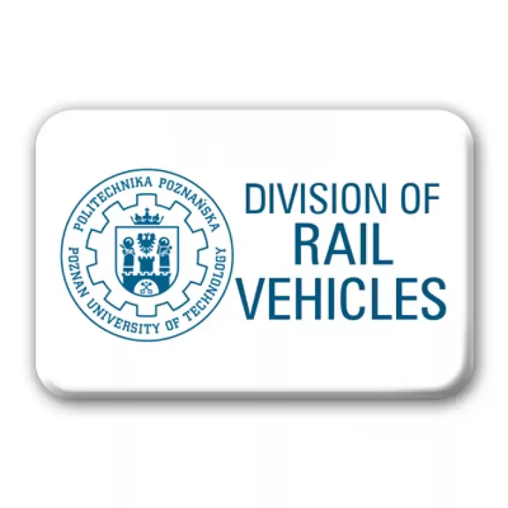 przypinka prostokąt Division of Rail Vehicles