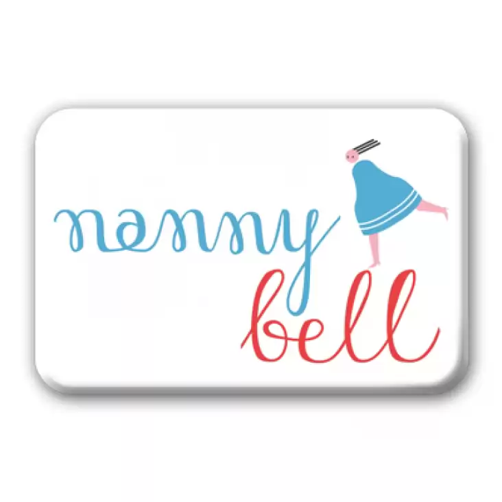 przypinka prostokąt Nanny Bell