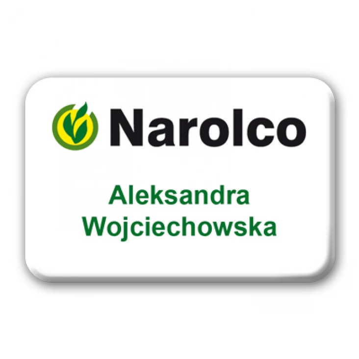 przypinka prostokąt Narolco