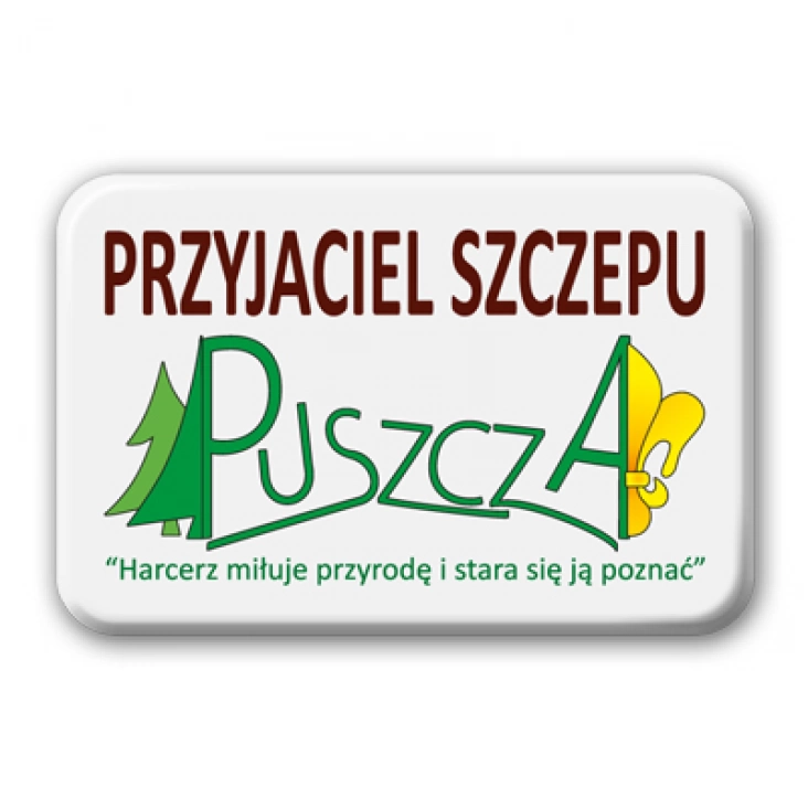 przypinka prostokąt Przyjaciel Szczepu