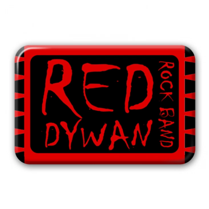 przypinka prostokąt Red Dywan