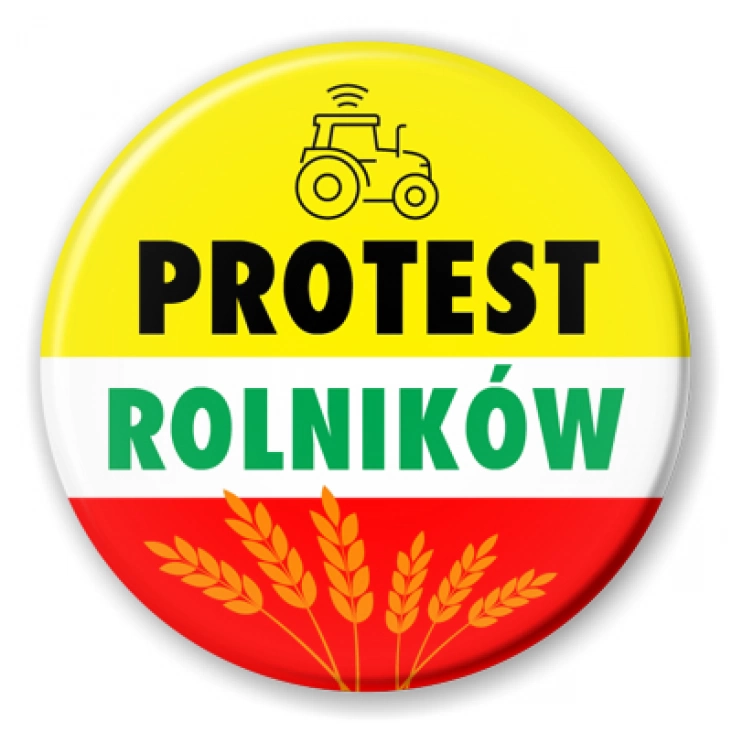 przypinka Protest rolników