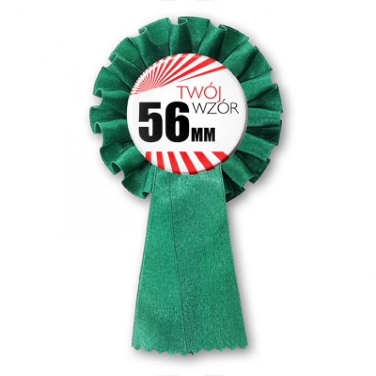 przypinkaPrzypinka 56mm kotylion zielony ciemny Twój wzór