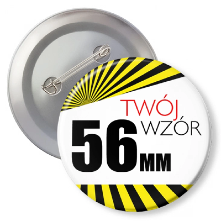 przypinka Przypinka 56mm z agrafką Twój wzór