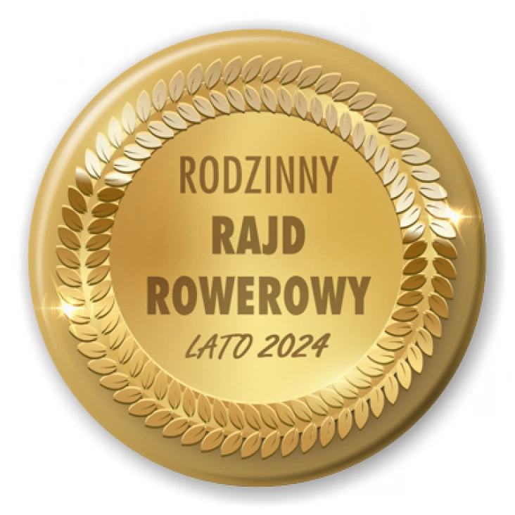 Rodzinny Rajd Rowerowy na złotym tle