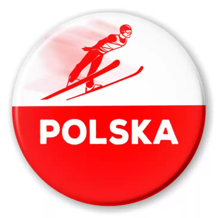 przypinka Skoki narciarskie Polska
