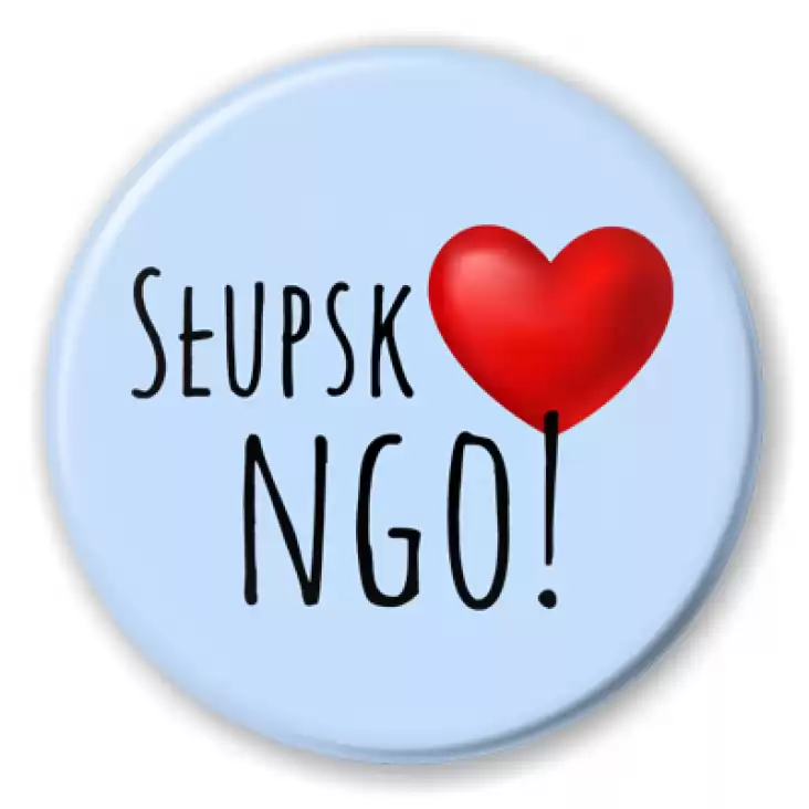 przypinka Słupsk love NGO