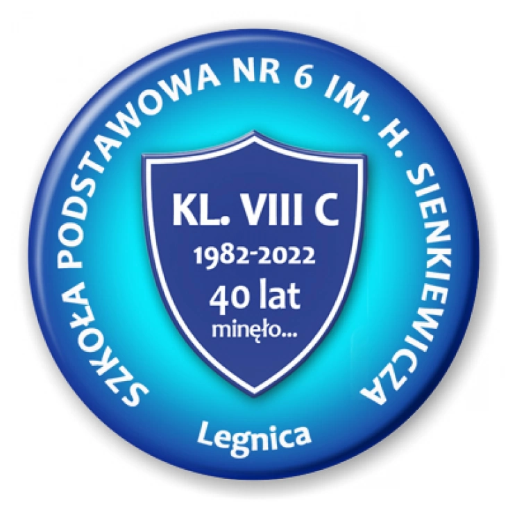 przypinka SP nr 6 w Legnicy Zjazd Absolwentów 2022