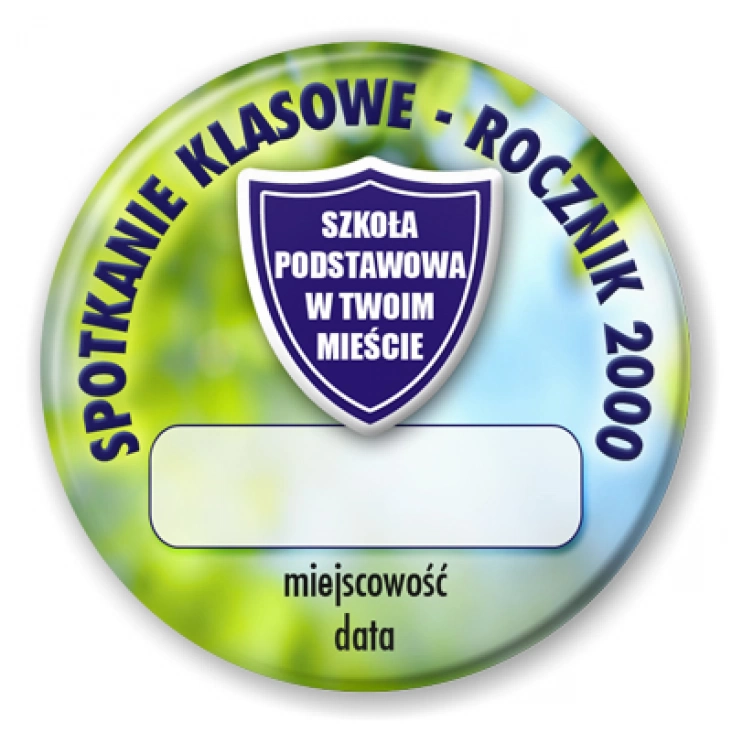przypinka Spotkanie klasowe rocznik
