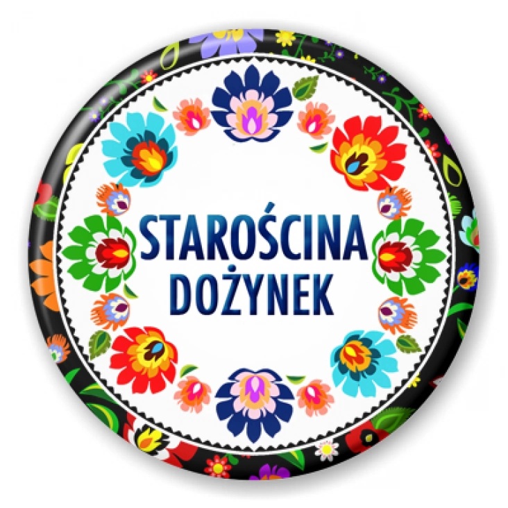 przypinka Starościna dożynek folklor