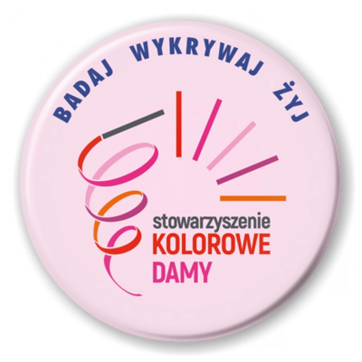 przypinka Stowarzyszenie Kolorowe Damy