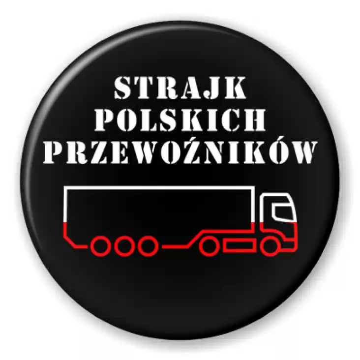przypinka Strajk Polskich Przewoźników