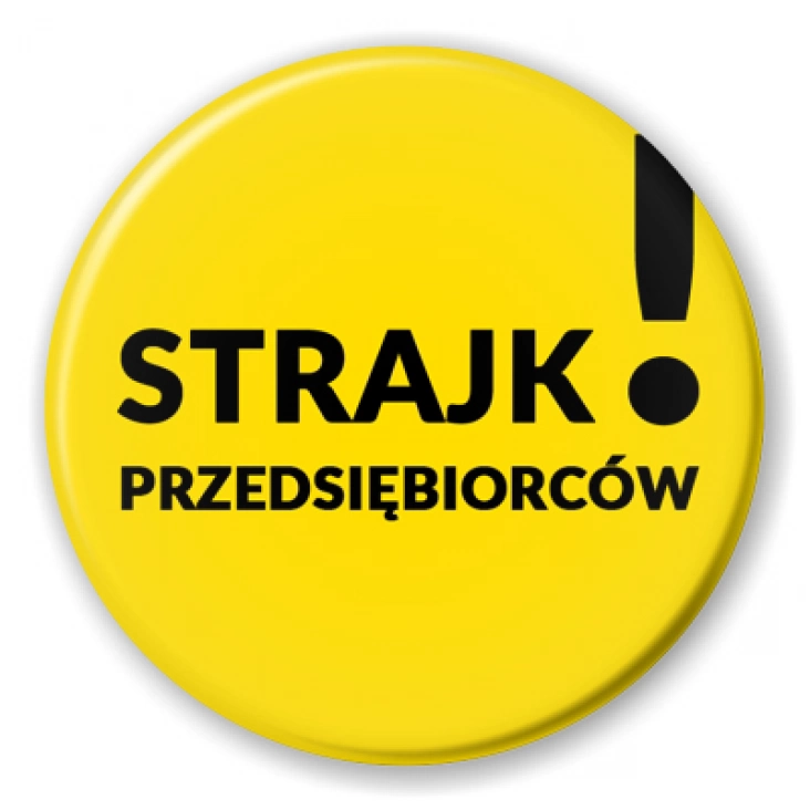 przypinka Strajk przedsiębiorców