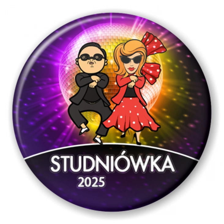 przypinka Studniówka gangnam style