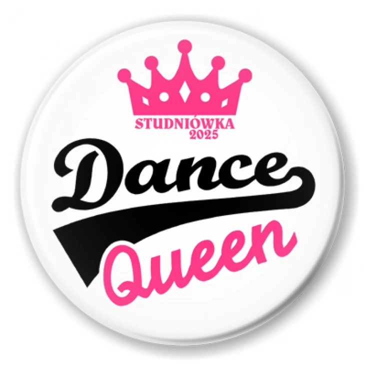 przypinka Studniówka Dance Queen