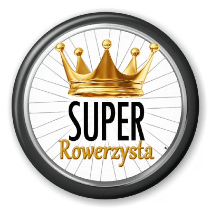 przypinka Super rowerzysta