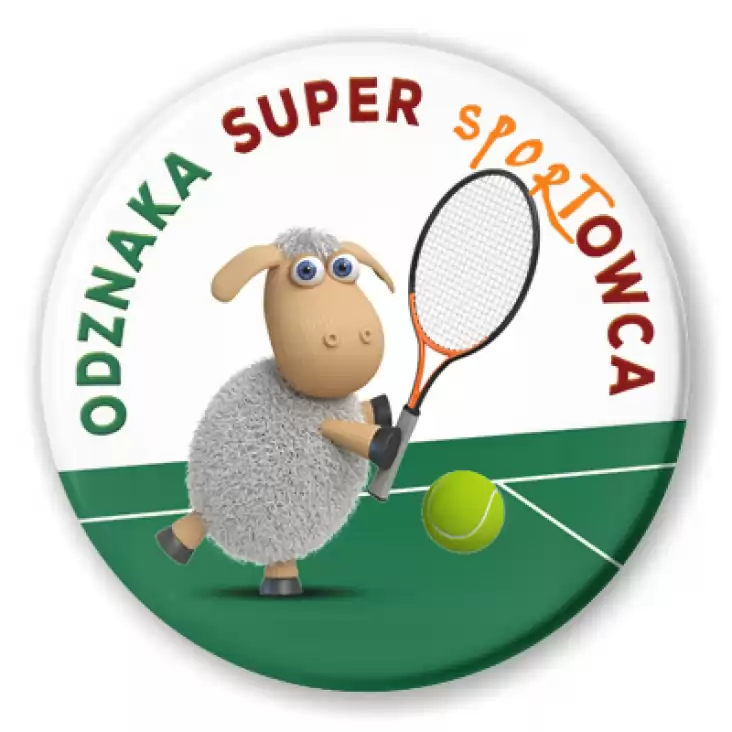 przypinka Odznaka Super Sportowca tenis