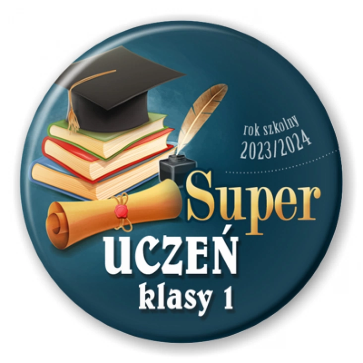 przypinka Super uczeń klasy 1