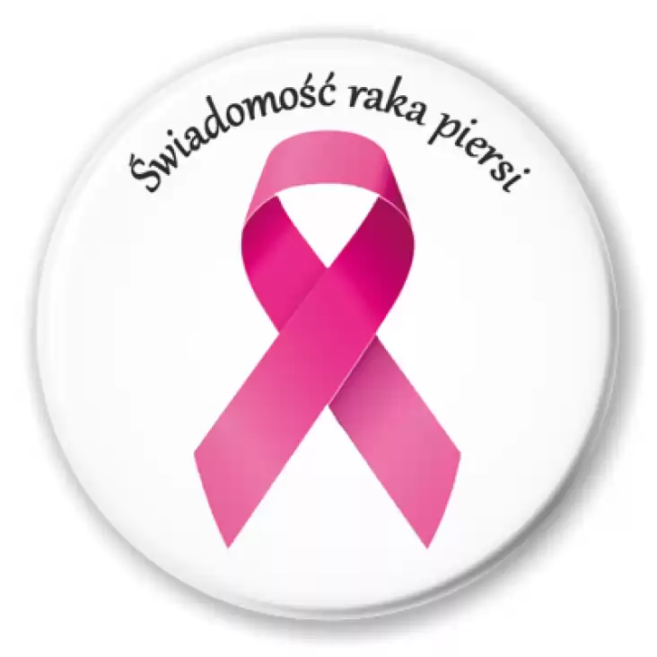 przypinka Świadomość raka piersi